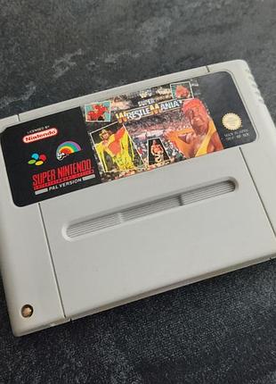 Картридж super wrestle mania (super nintendo)