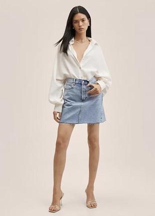 Спідниця джинсова трапеція юбка джинс джинсовая юбка трапеция