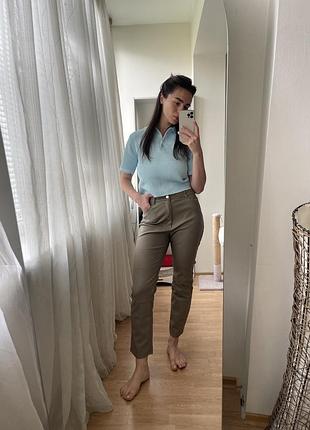 Шкіряні штани h&m