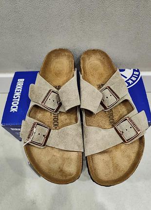 Шлепанцы birkenstock arizona suade regular р. 40