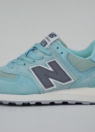 N1w balance 574 бирюзовые/cерая n