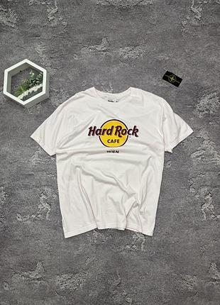 Футболка hard rock cafe wien оригінал біла чоловіча відень хард рок мерч