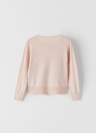 Кофта zara для девочек на пуговицах спереди 2
