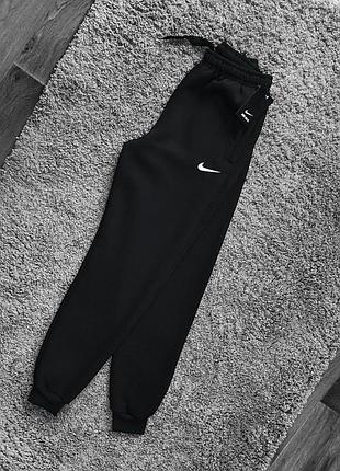 Спортивні штани nike зимові чоловічі чорні на флісі