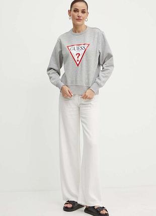 Urbanshop com ua кофта guess женская цвет серый с принтом w2yq16 kba11 размеры запитуйте
