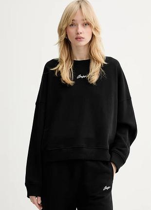 Urbanshop com ua хлопковая кофта boss orange c ever цвет черный однотонная 50554711 размеры запитуйте