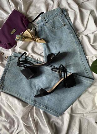 Стильные босоножки, сандалии melini на каблуке, черные new look 40 (25.5cm.) 📏26см.