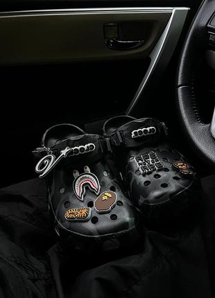 Тапки crocs x bape