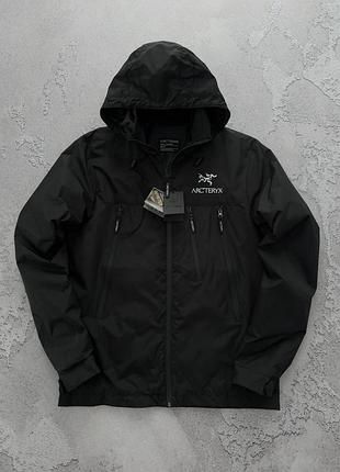 Ветровка arcteryx черная мужская