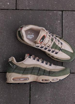 Кросівки nike air max 95 rough green бежеві