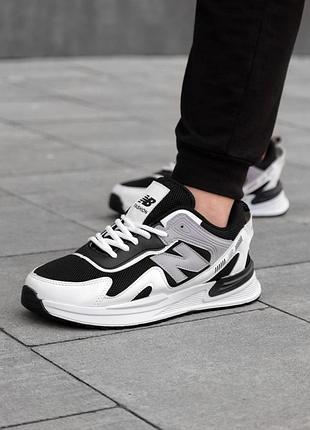 Кросівки new balance чорно-білі чоловічі
