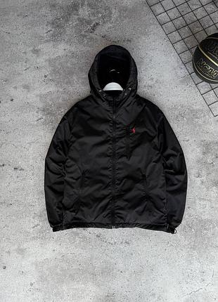 Куртка polo ralph lauren двухсторонняя теплая черная xl