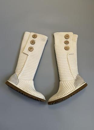 Вязаные сапоги ugg classic cardy 37(23см) classic mini ultra tasman