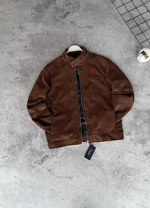 Куртка polo ralph lauren вельветовая коричневая xxl