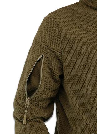 Флисовая кофта militex windblock tactical coyote mod. 5 6