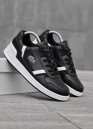 Кеди lacoste чорні чоловічі 43