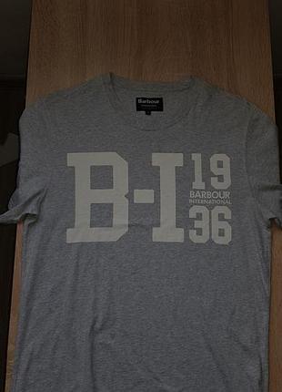 Чоловіча футболка barbour international b-i 1936 grey graphic t-shirt