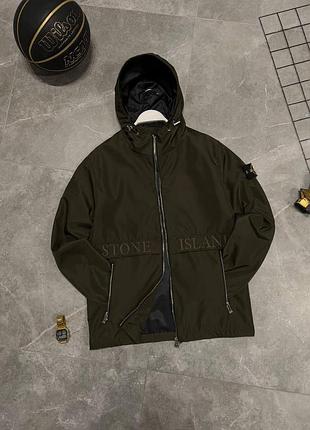 Вітровка stone island чоловіча хакі стон айленд xxl