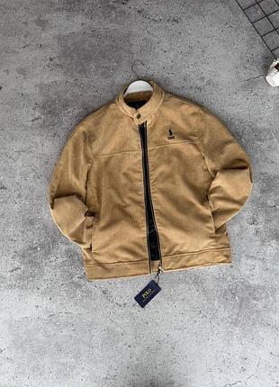 Куртка polo ralph lauren вельветовая бежевая xl