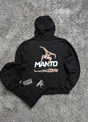 Худи manto stomp hoodie мужское черное манто xl