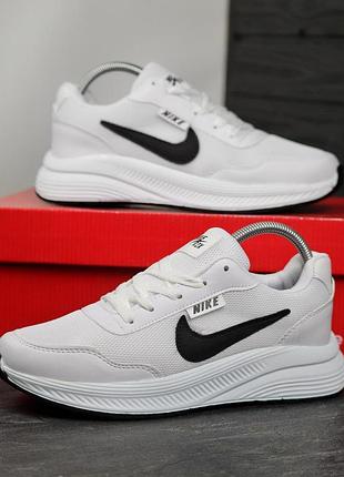 Кроссовки nike r2x мужские белые с сеточкой 43
