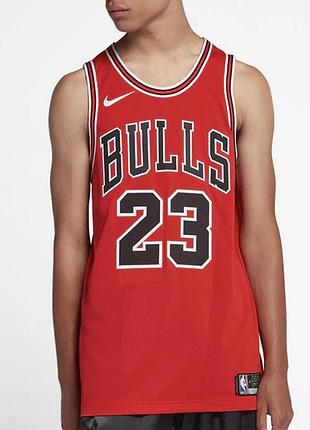 Майка jordan air jordan nba майкла джордана из команды chicago bulls icon edition, home 23, «red box edition».