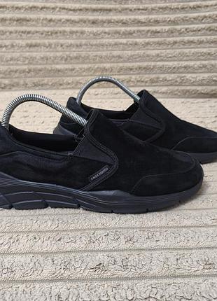 Оригинальные мужские замшевые слипоны, мокасины skechers relaxed