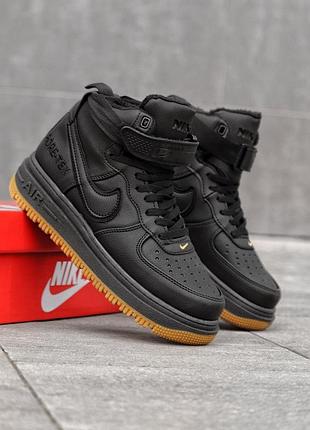 Кросівки nike lunar winter black edition чорні чоловічі черевики nike зимові