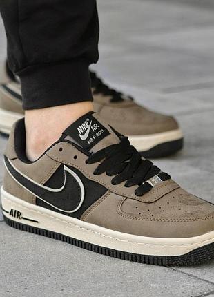 Кеды nike air force 1 low коричневые мужские весна