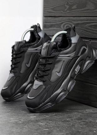 Кроссовки nike серые утепленные мужские зимние с мехом 43