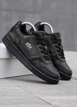 Кеди lacoste чорні чоловічі 42