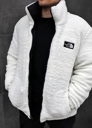 Куртка the north face reversible sherpa black and white зимняя двухсторонняя мужская m