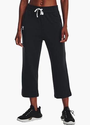 Urbanshop com ua штани жіночі under armour pants ua rival terry flare crop black 1377000-001 розміри запитуйте