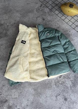Куртка the north face двухсторонняя зимняя мужская xxl