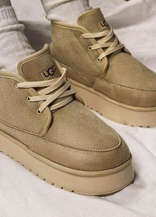 Ботинки ugg classic женские бежевые 38