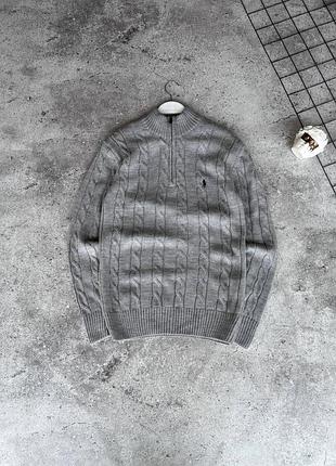 Свитер polo ralph lauren серый мужской xl