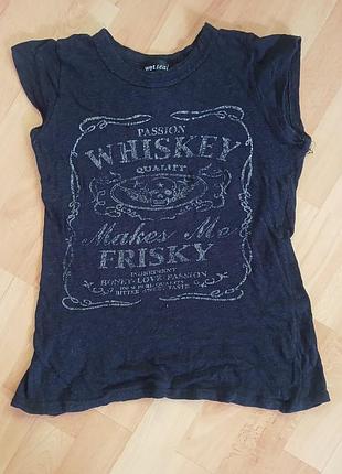Напівпрозора футболка whiskey 36-38 s-m