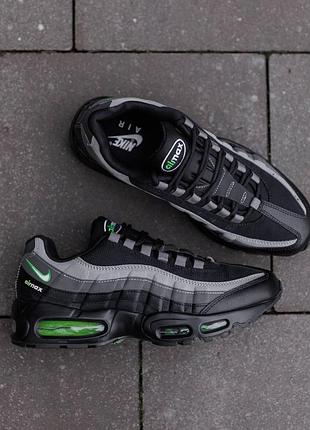 Кросівки nike air max 95 black grey silver чорні