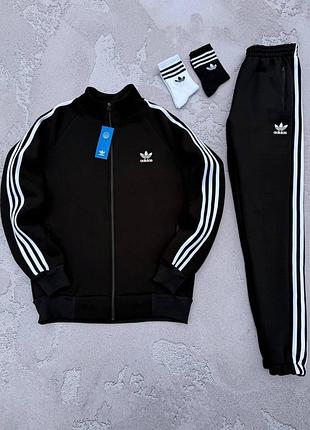 Спортивный костюм adidas черный зимний мужской xxxl