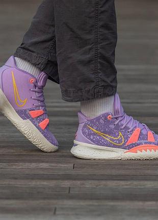 Кроссовки nike kyrie 7 фиолетовые мужские