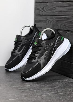 Кроссовки lacoste черные мужские 42