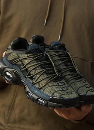 Кроссовки nike air max tn plus lace toggle haki хаки мужские 43