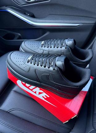 Кросівки nike air force 1 low '07 black edition чорні унісекс 40