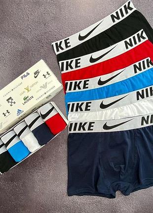 Мужские трусы nike (найк) набор из 5 штук удобные хлопковые xl