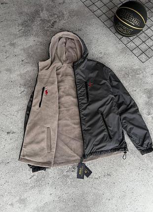 Куртка polo ralph lauren двухсторонняя теплая xxl