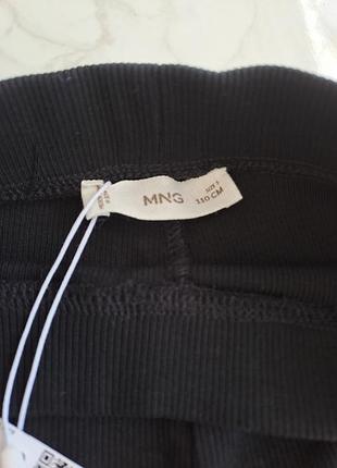 Черные лосины клеш в рубчик mango 2