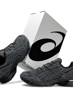 Мужские кроссовки asics gel 1000 темно серые спортивные кроссы асикс гел текстильная сетка лето весна вьетнам 42