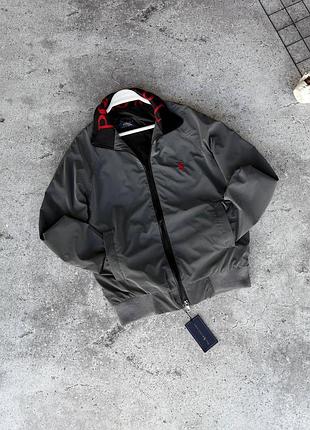 Ветровка polo ralph lauren серая мужская олд мани old money l