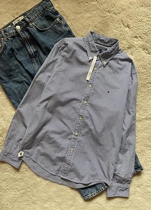 Tommy hilfiger сорочка, сорочка в смужку, брендова сорочка