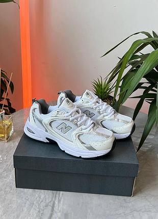 Женские кроссовки нью баланс new balance 530 whie silver белый серебро 37